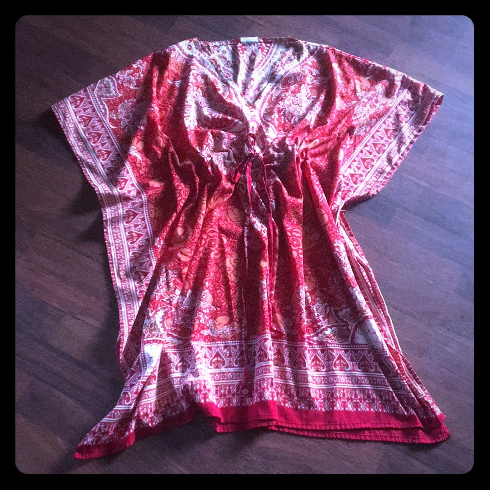 Caftan Dress Orange/Red